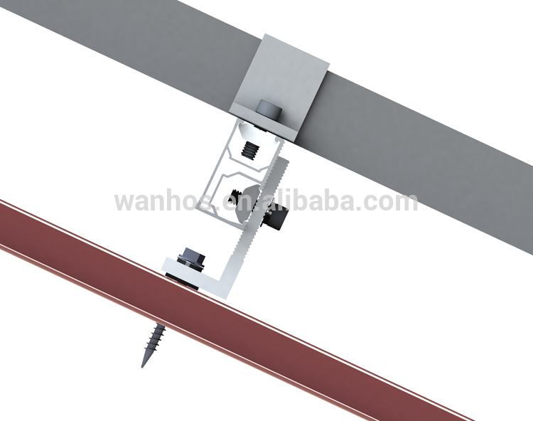 Aluminum L feet hook kits for solar roof