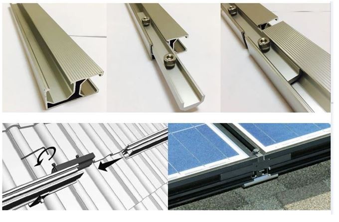 Solar Roof Mounting Rail Splice Kit Installation Solar Roof Mounting Rail Splice Kit Installation