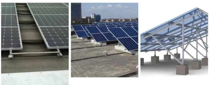 Sistema di montaggio solare personalizzato su tetto piano WH