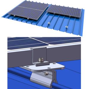 Tetto del metallo domestico residenziale a energia solare